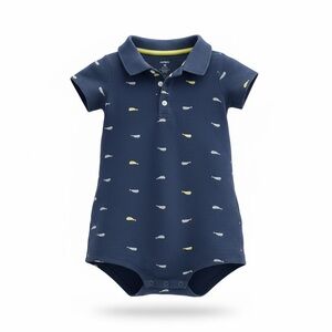 Carter's Blue and Bright Green Baby Bodysuit